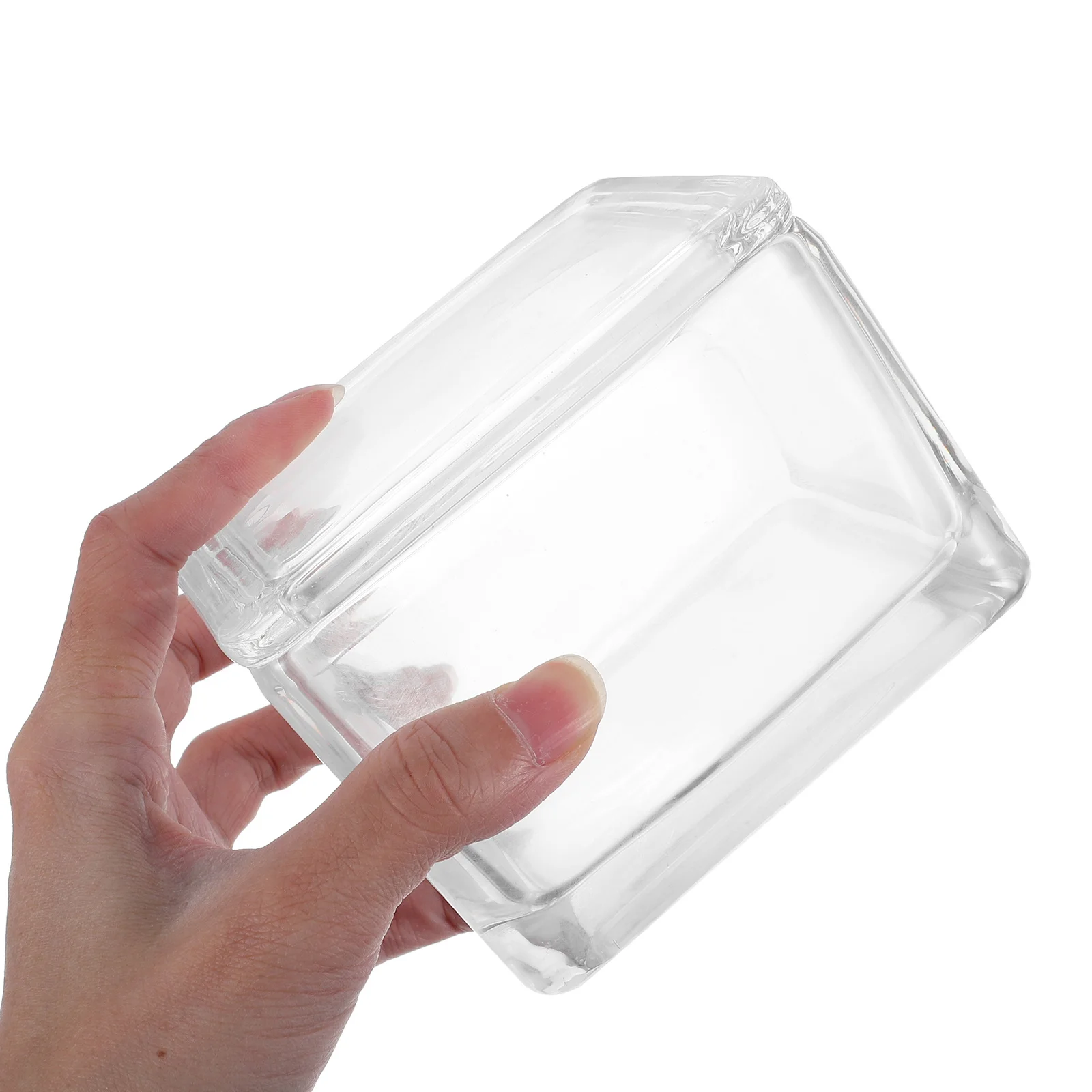 Glass Staining Jar 20 Slides Vertical Horizontal Round Staining Rack for Microscope Laboratory Histology Pathology Samples