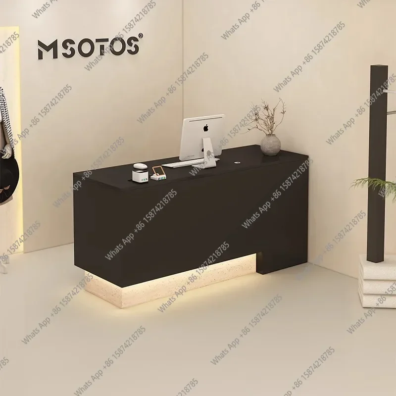 N49 Design Organizers Reception Desks Company Executive Restaurant Display Reception Desks Luxury Mostrador Commercial Furnitu