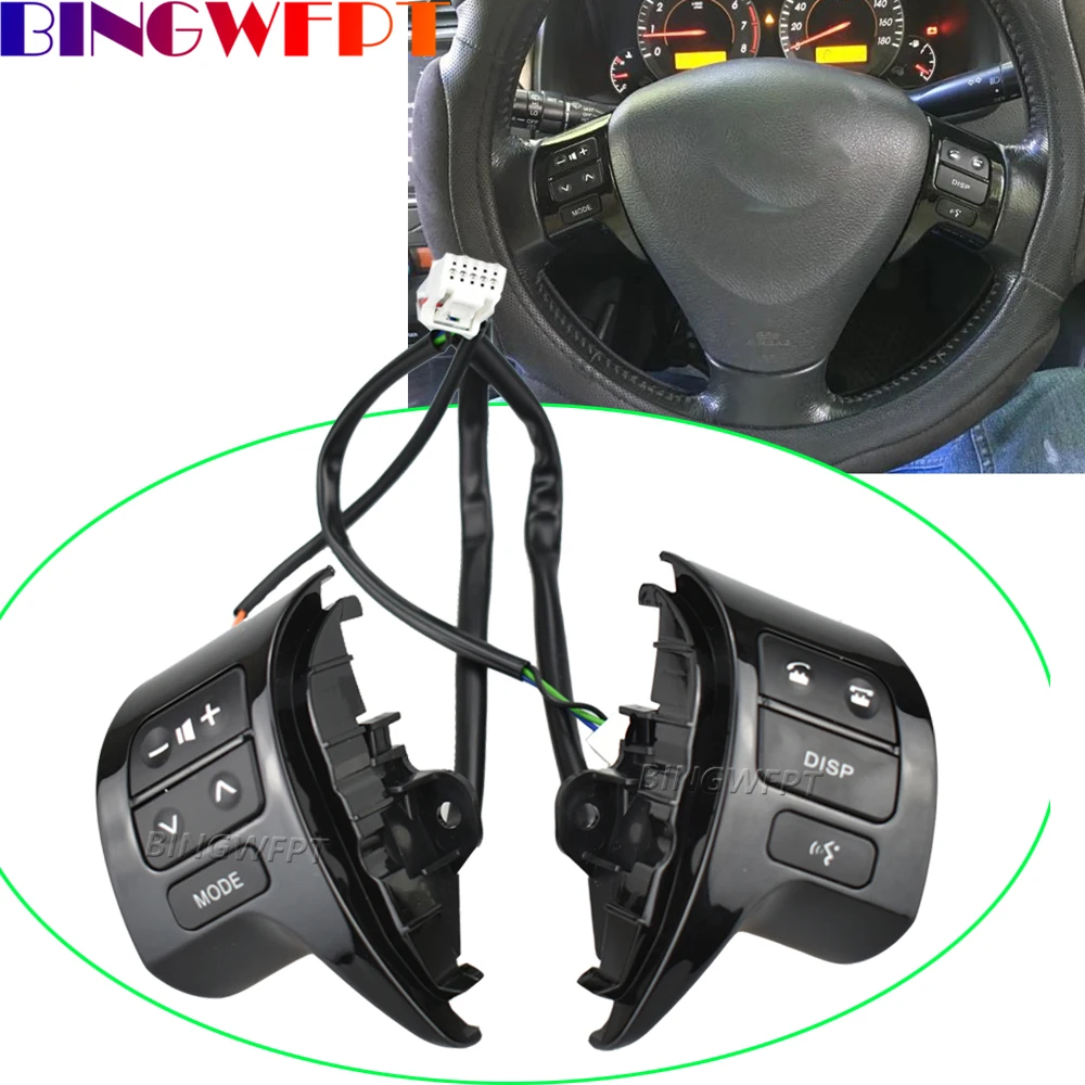 84250-02200 For Toyota Corolla ZRE15 2007-2009 Car Telephone Volume Audio Multimedia Control Steering Wheel Button Switch