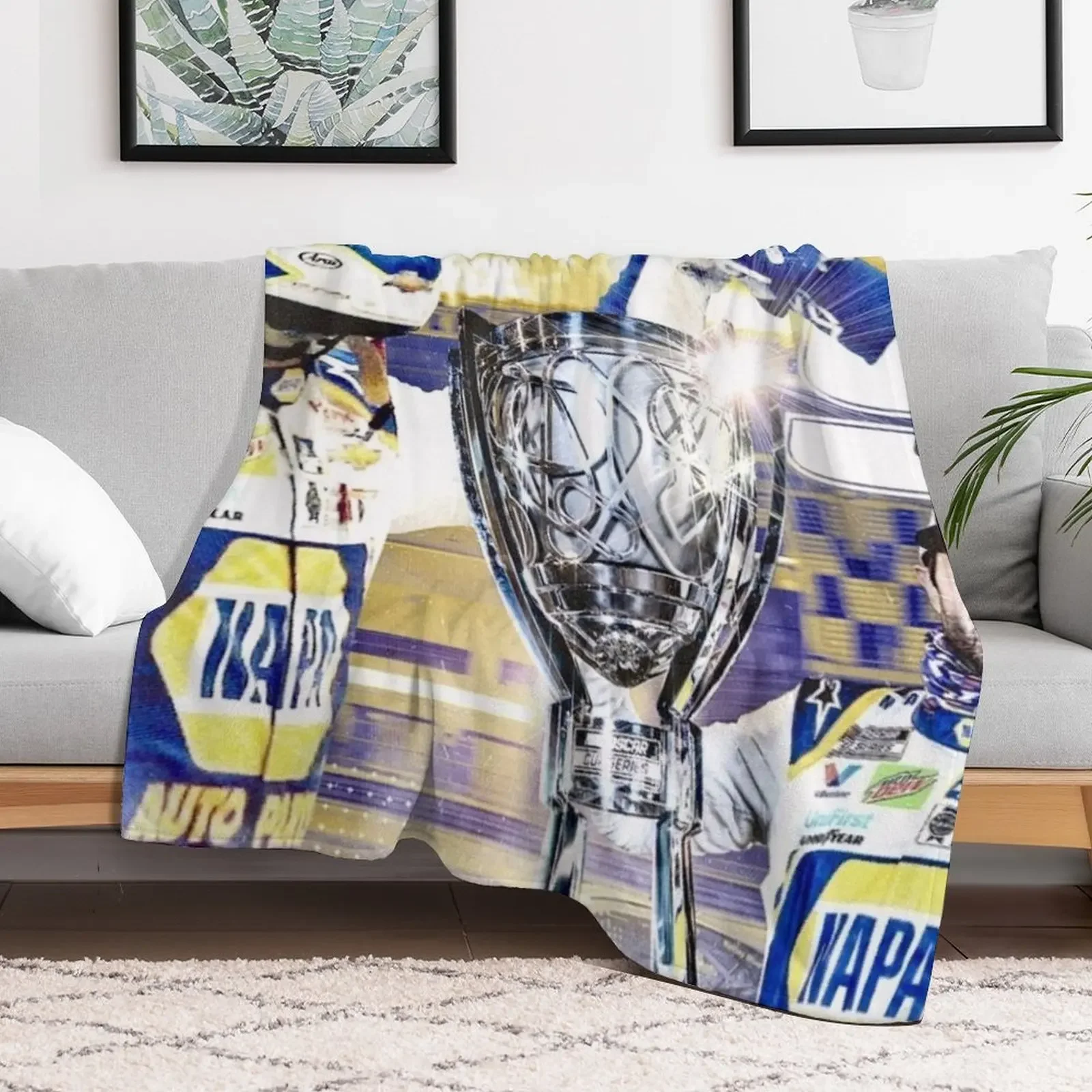 chase elliott Throw Blanket Vintage Hair Blankets