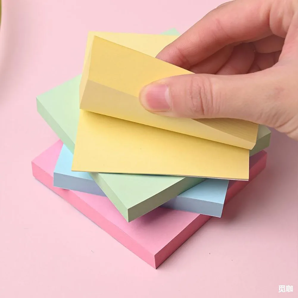 3''x3'' Sticky Notes Pads Colored Sticky Notes Sticky Self-Stick Notes Bright Color Sticky For Students Kids 15 Pcs