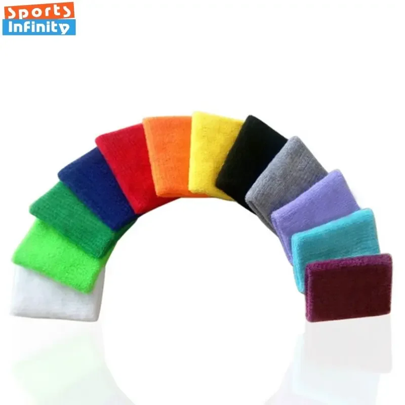 Women Wristband Sports Sweatband Hand Band Sweat Wrist Support Brace Wrap Guards for Gym Volleyball Basketball Children Tennis