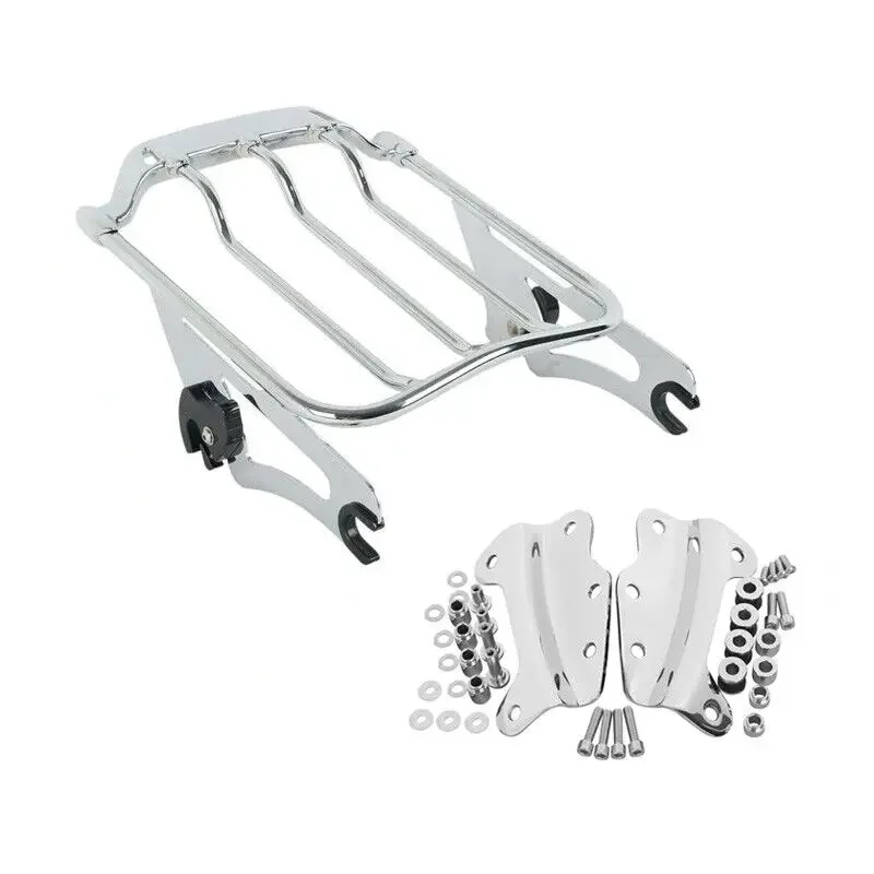 

Chrome/Black Luggage Rack Docking Kit For Harley Touring Road King Street Glide Electra 2009-2013 Motorcycle Accessories