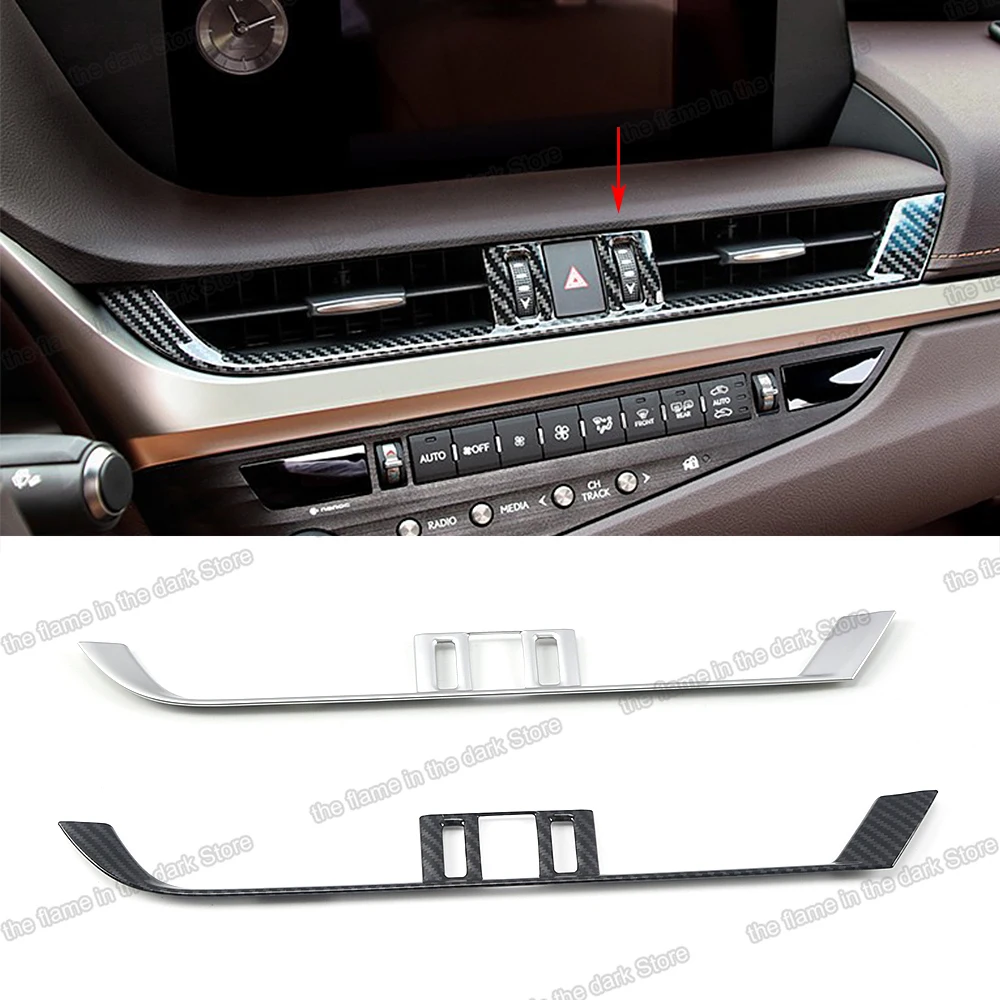 carbon fiber abs car dashboard air conditioning vent trim for Lexus Es Es300h 200 es350 300h 2018 2019 2020 260 200 350 auto