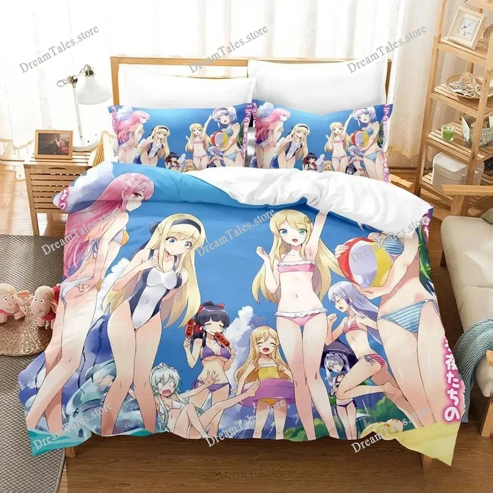 

Anime in Another World with My Smartphone Bedding Set Single Twin Full Queen King Size Bed Set Adult Kid Bedroom Duvet Cover Set