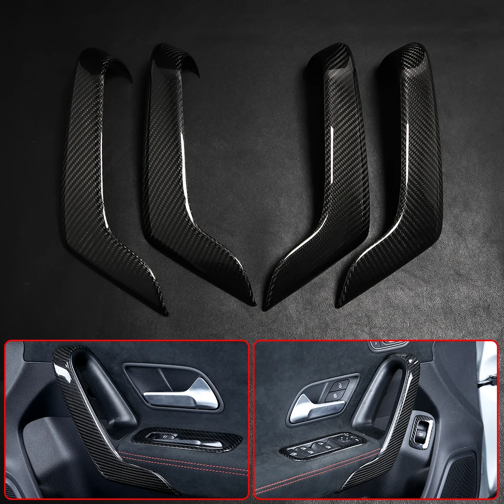 Real Carbon Fiber Car Interior Trim Voor Mercedes Benz Cla Klasse W177 W247 C118 Achteruitkijkspiegel Versnellingspook air Vent Outlet Cover