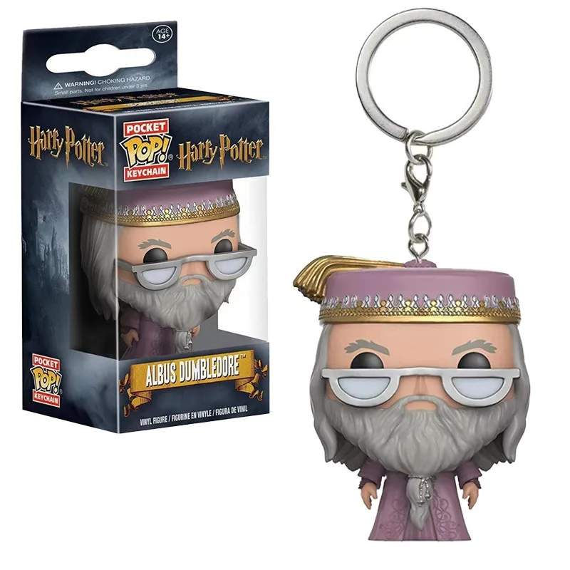 Harry Potter Figures Key Chain Lord Voldemort Dumbledore Q Version Figure Key Backpack Pendant Model Toy Doll Children'S Gift