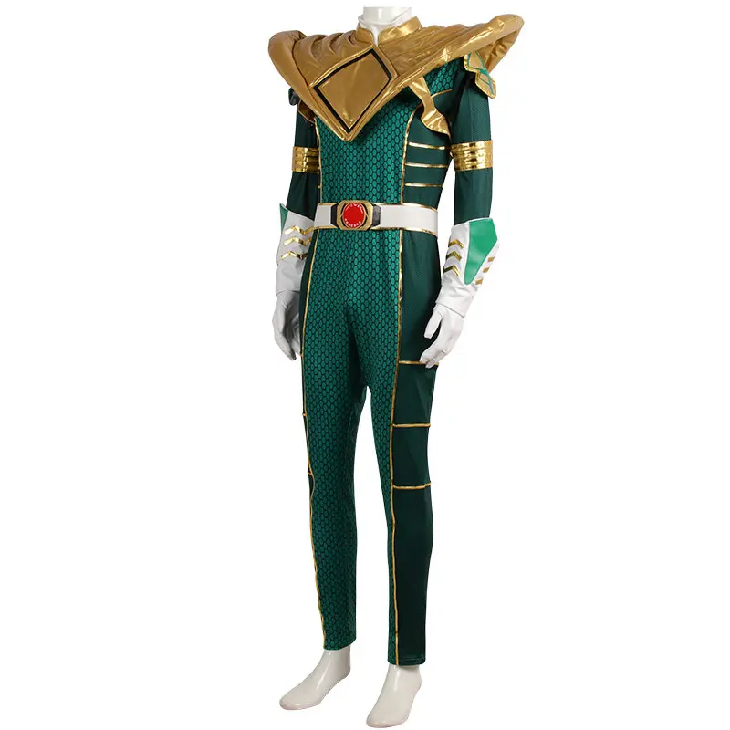 Burai Dragon Ranger Cosplay Costume Green Suits Battle for the Grid Cosplay Kyoryu LORD DRAKKON view 3