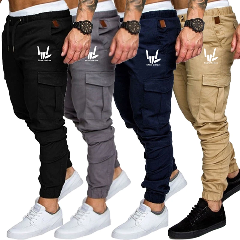 

Men's Fitness Training Sports Pants Jogger Men's Fashion Casual Feet Sports Pants Bottoms Sportswea