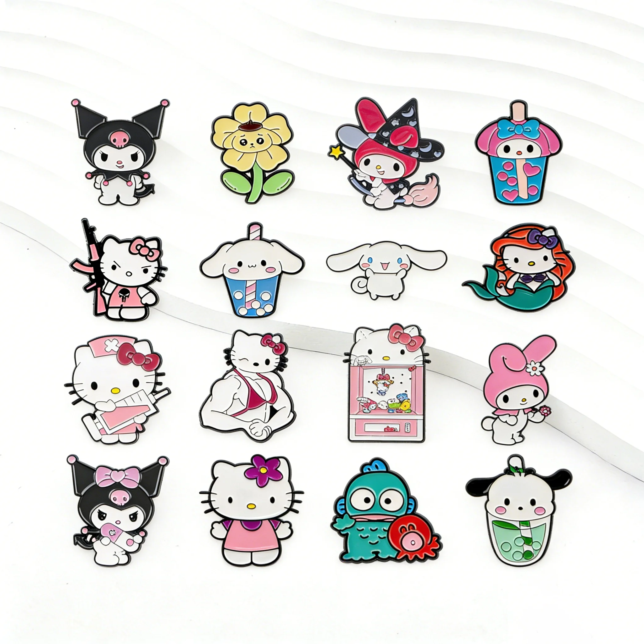 

Cute Cat Enamel Pins Kawaii Anime Girls Brooches Cartoon Badges for Backpacks Jackets Hats Collection Gifts Cosplay Accessories