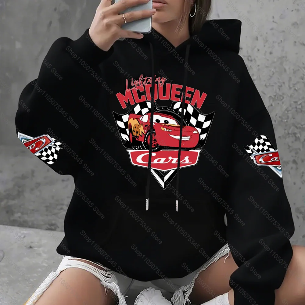 Disney Cars Film Saetta McQueen Fodera in pile Cappotto invernale caldo Unisex Retro Street Y2K Moda casual Top Abbigliamento