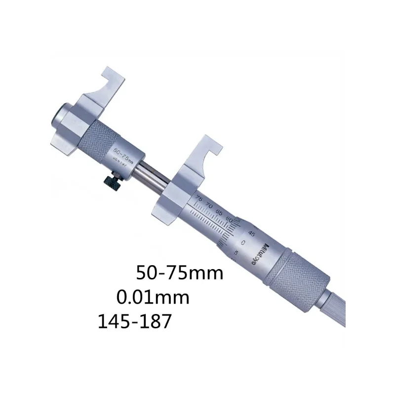 MITUTOYO Wewnętrzne mikrometry, 145-185 5-30 mm 145-186 25-50 mm 145-187 50-75 mm 145-188 75-100 mm 145-189 100-125 mm Typ zacisku