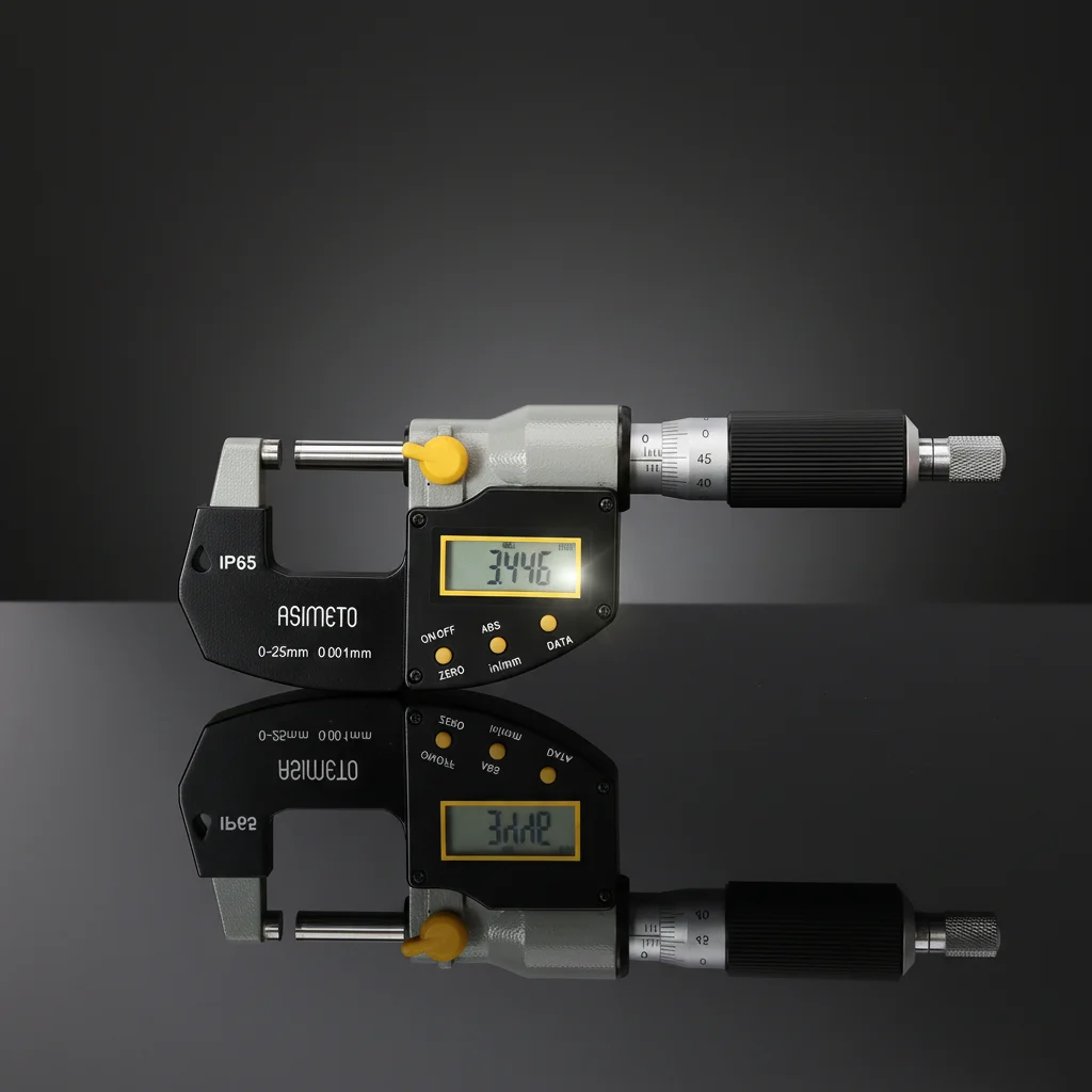 Asimeto 105 Series IP65 Digital Outside Micrometers 0-1