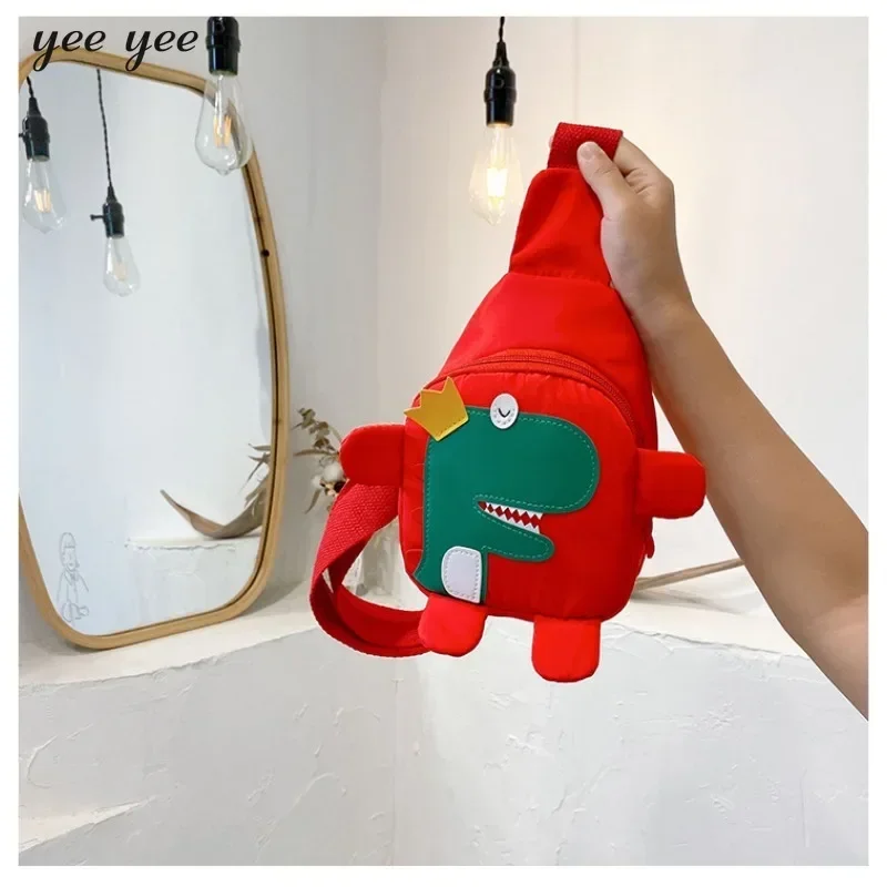 Cartoon Toddler Shoulder Bags Baby Outdoor Travel Backpack Children's Bags Unisex Cross-body Dinosaur Mini Chest Bag 3-6 Years