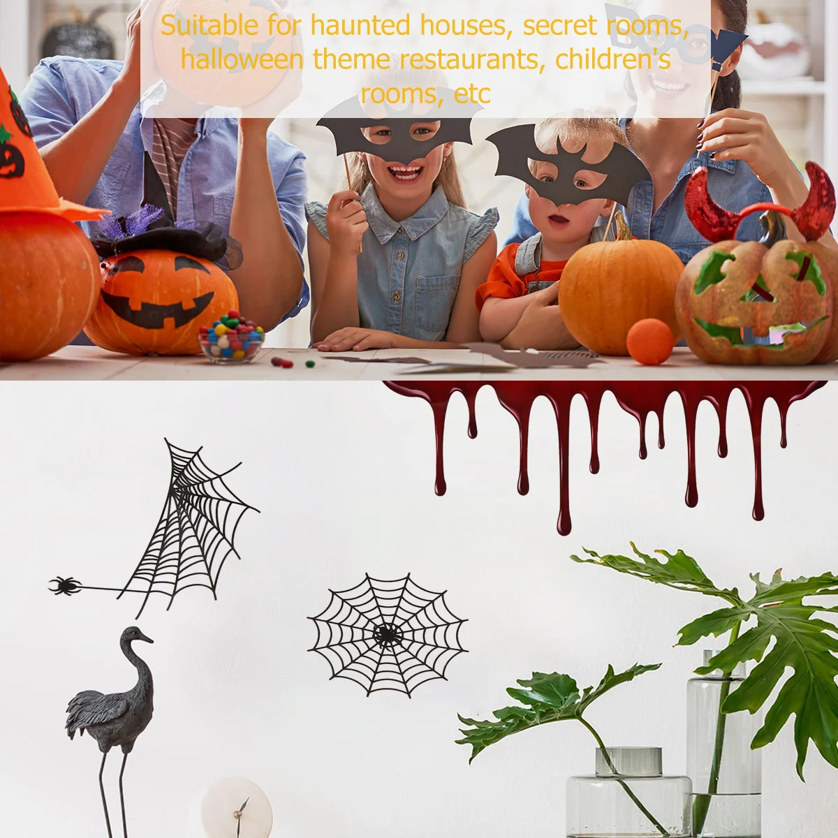 

Blood Pattern Halloween Toilet Seat Sticker PVC Waterproof Removable Decorative Wall Sticker for Home Wall Paster