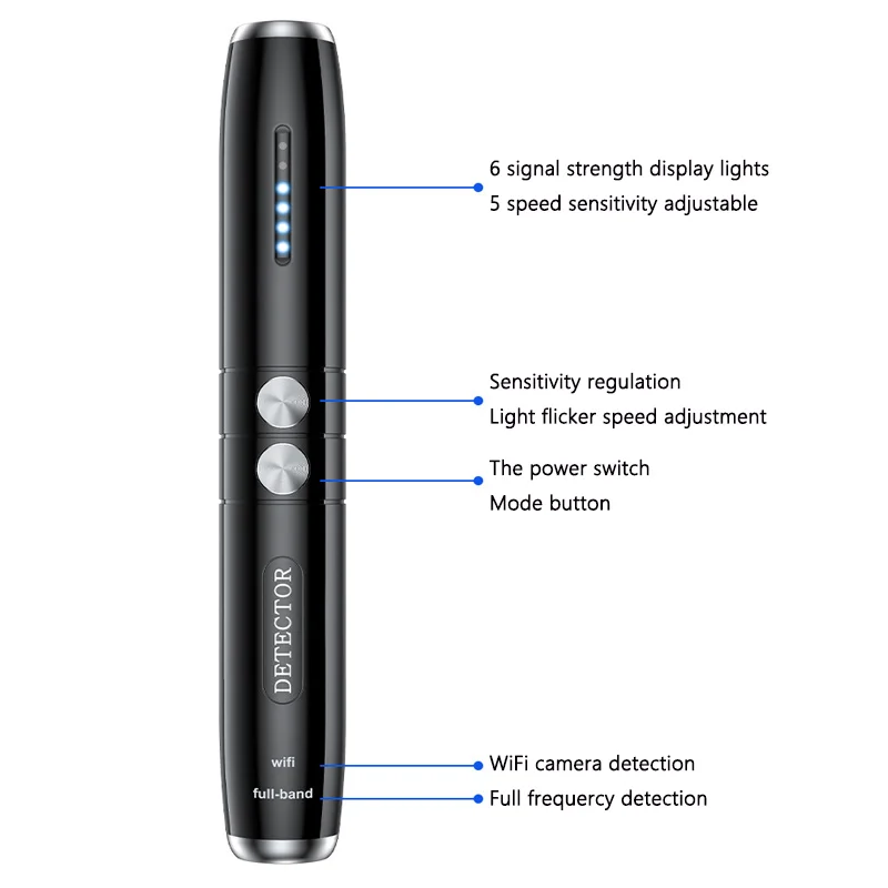 T8 Anti Camera Bug Tracking Afluisteren Candid Check Scanning Gps Positiedetectie Intelligente Positionering Infrarood Detector