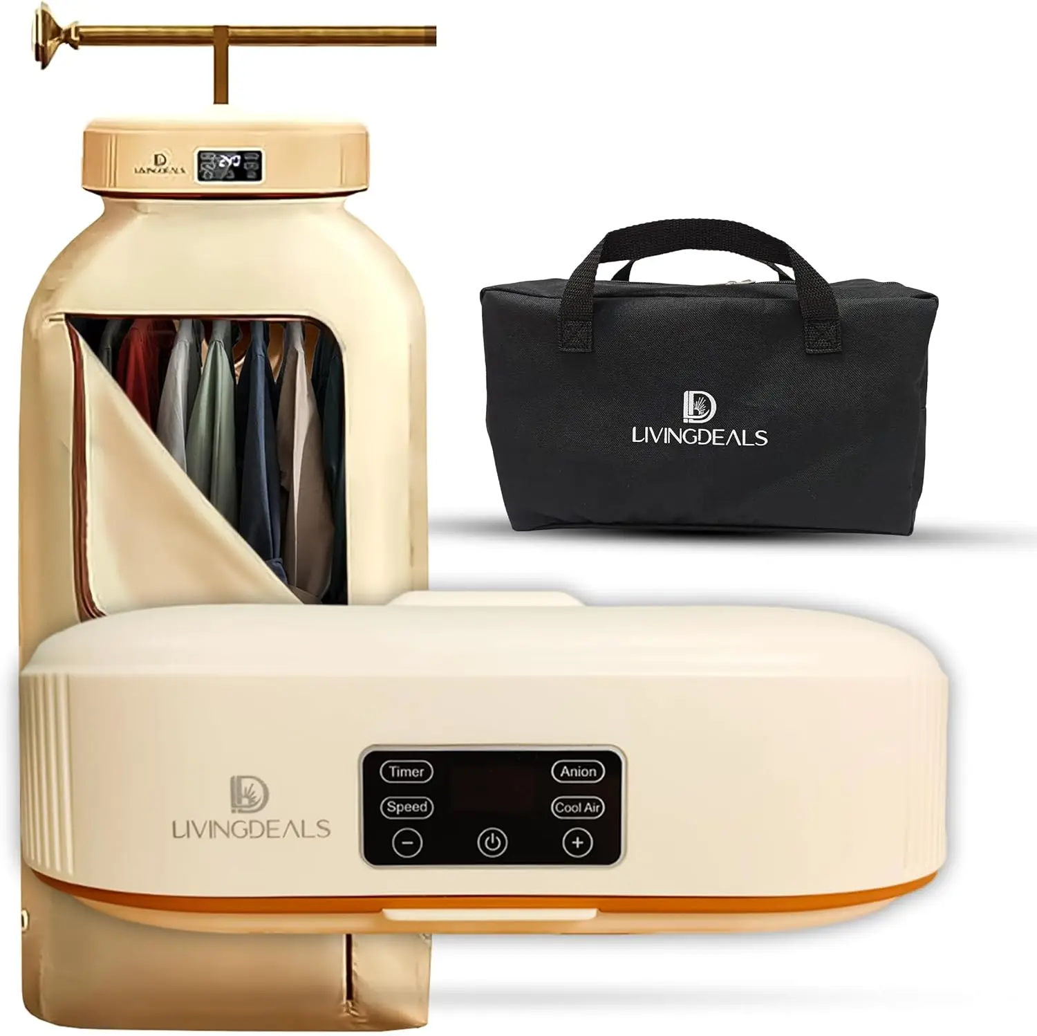 

Portable Foldable Clothes Dryer for Apartments, RV, Travel – Compact, Timer, Easy to Use, for Light Clothing, Underwear, Baby Cl