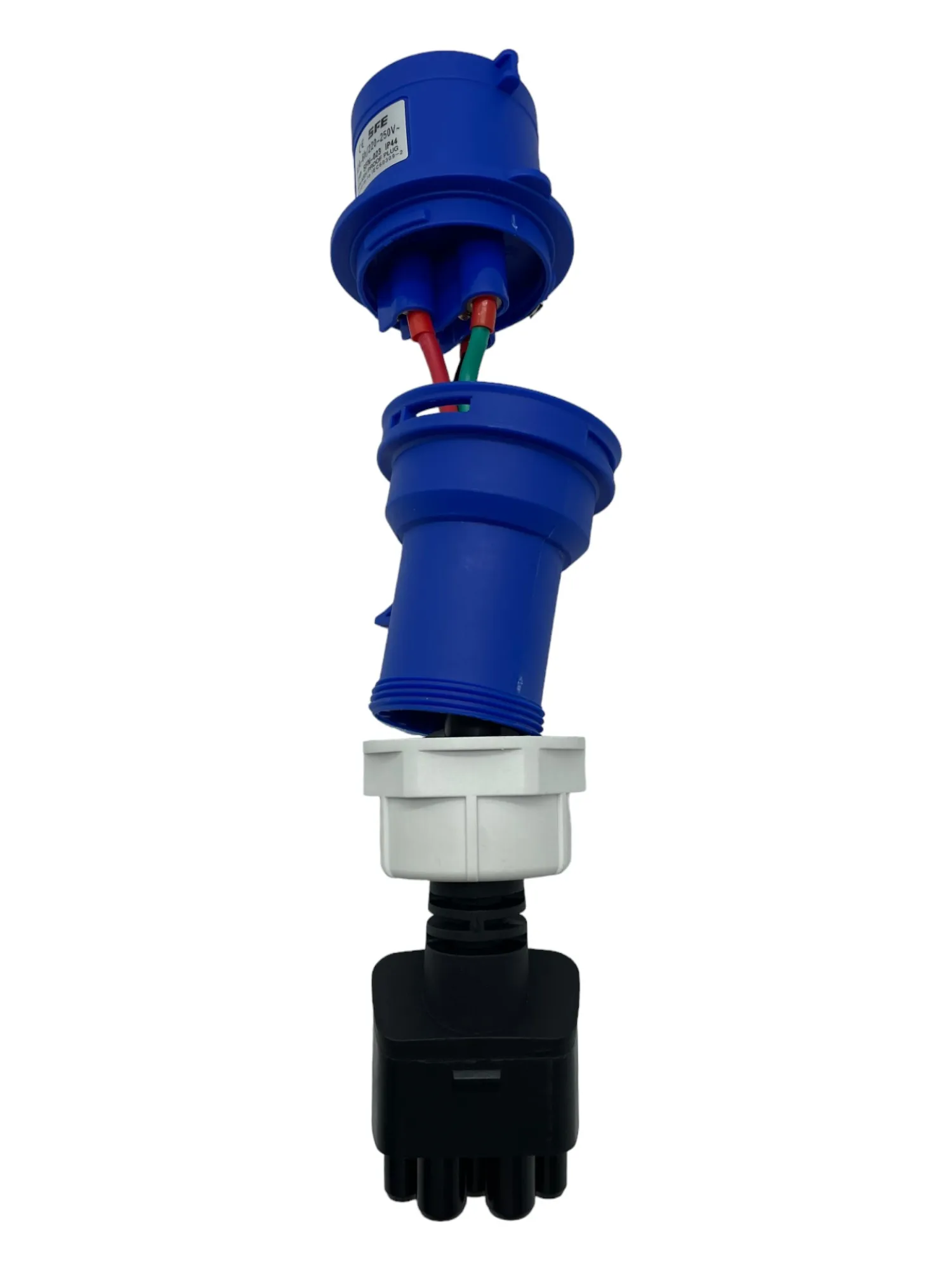 Adaptador de Carregador Rápido ajustável, Conector do Cabo de Extensão, Ficha UE, 3 pinos, 220V-250V, 32A, 3 pinos, apto para Tesla Modelo 3, S, Y, X, Azul, CEE, Ev