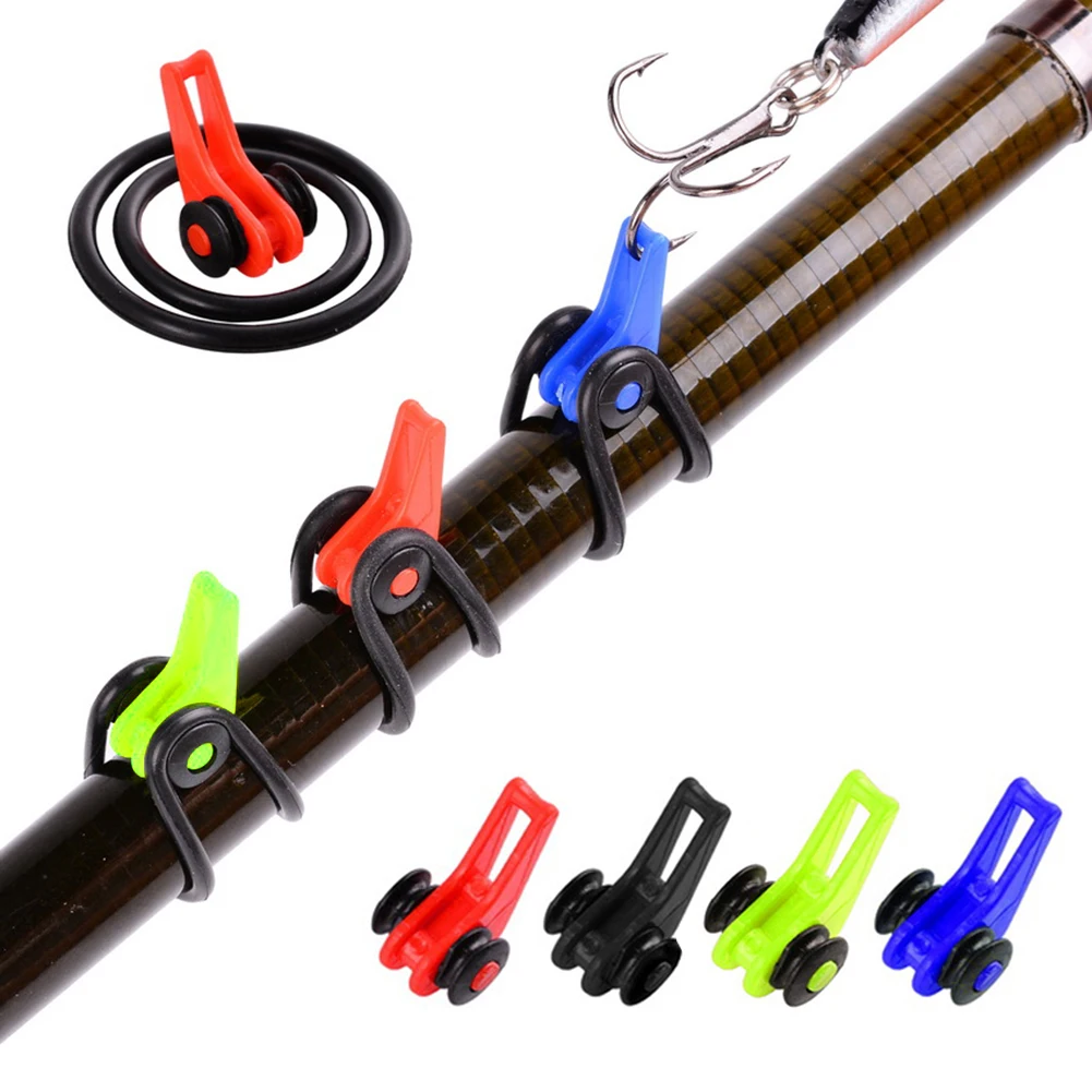 

105pcs/lot Fishing Rod Pole Hook Keeper for Lockt Bait Lure Accessories Jig Hooks Safety Keeping Holder Fishing Tool