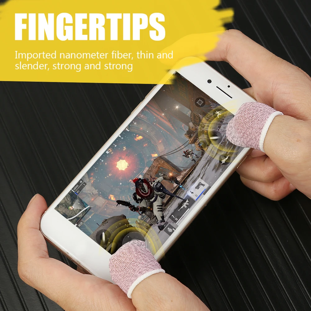 Hot Sale Finger Sleeves Simple Enduring 1 Pair Breathable Game Controller Finger Cover Sweat Proof Gaming Thumb Sleeve