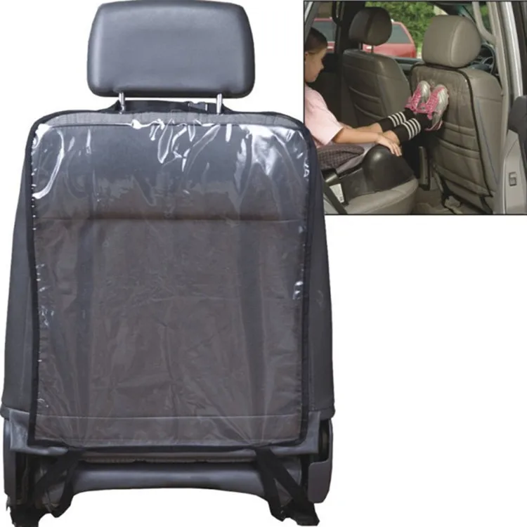 Car Care Seat Protection Backrest Cover Kids Protective Cover Transparent Cleaning Anti-Kick Pad Auto Parts Accessories