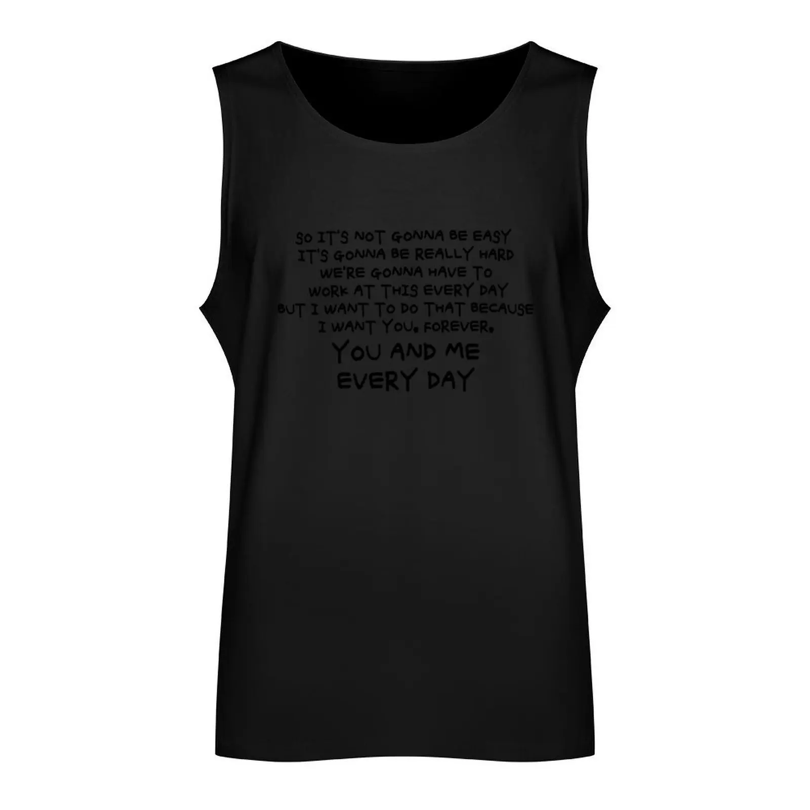 THE NOTEBOOK quotes for Valentines day gift Tank Top Men gym sportswear Men's sleeveless gym shirts men clothings