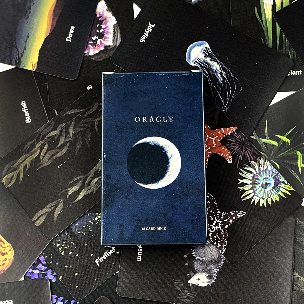 New Oracle Deck A 48 Pcs Oracle Cards Mystical Artwork, Durable & Portable, Perfect For Spiritual Guidance & Collectors & Gift