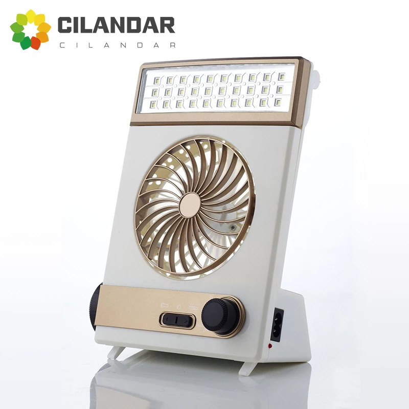 

2024 New Solar charging multifunctional desktop small fan Portable outdoor Camping solar fan with light