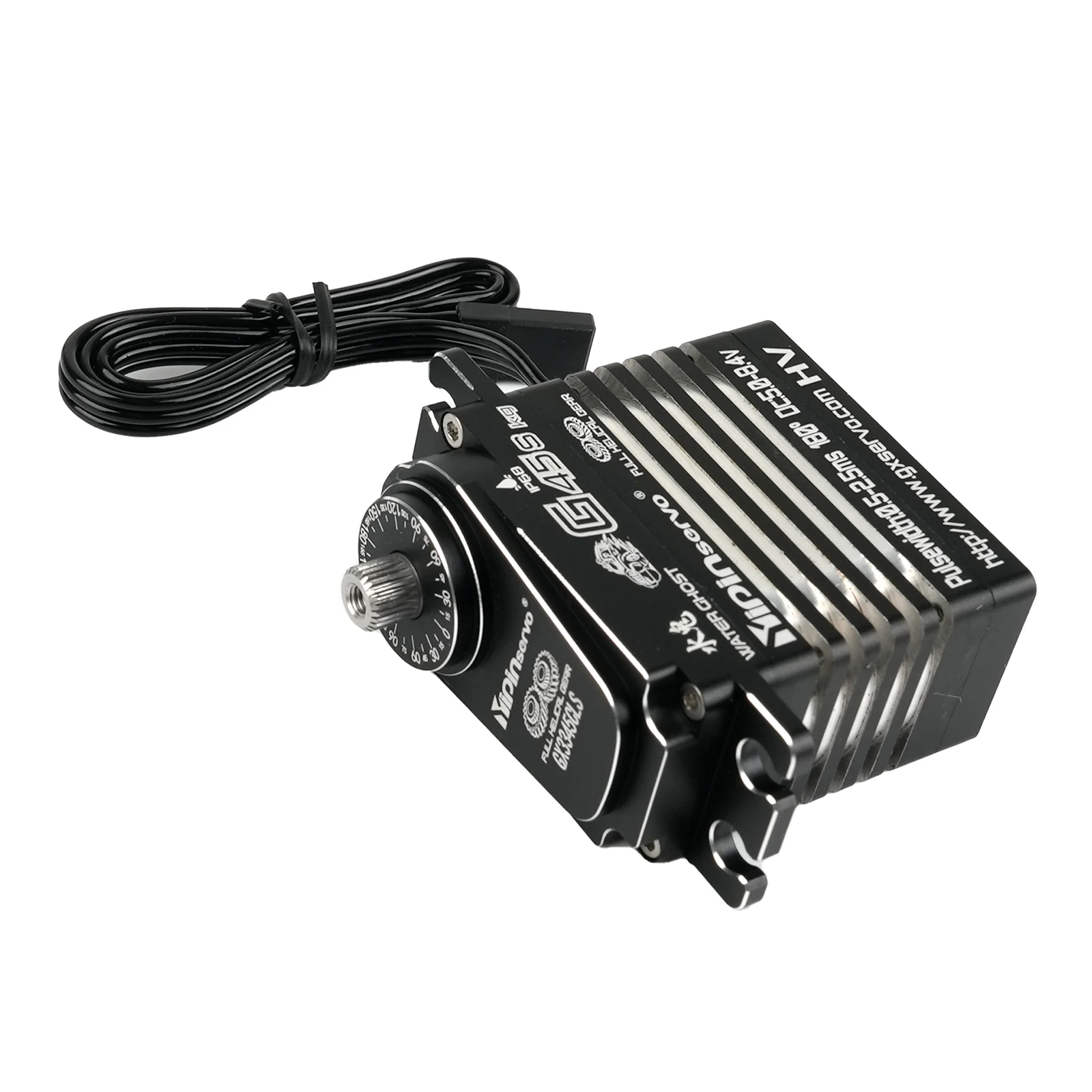 GXservo Coreless Digital Servo 45 กก.แรงบิดขนาดใหญ่เหล็กเกียร์โลหะ IP68 มอเตอร์กันน้ำสำหรับ 1/8 1/10 RC รถหุ่นยนต์ตีนตะขาบอะไหล่