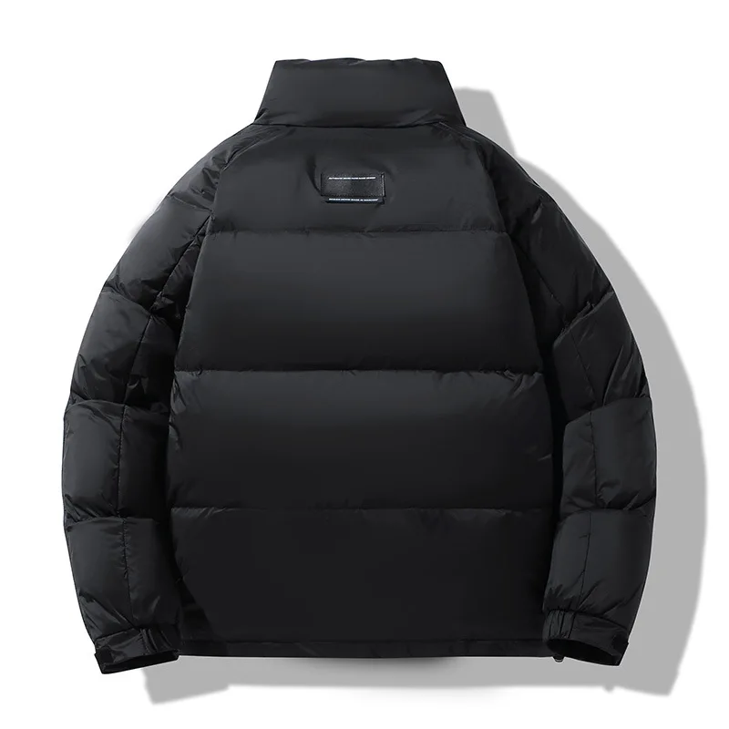 سترة رجالية جديدة لعام 2025 بياقة واقفة، معطف كوري بقصة ضيقة ومتعدد الاستخدامات من ريش البط الأبيض #3