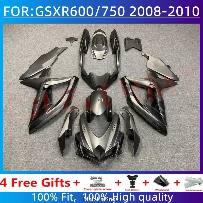 

Комплект обтекателей для мотоцикла, подходит для GSXR600 750 08 09 10, GSXR 600, GSX-R750 K8 2008 2009 2010, комплект обтекателей, серый