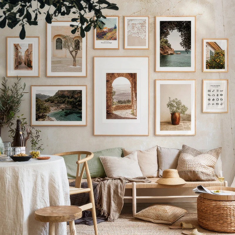 

Olive Tree Branch Beach Edge Tuscan Arch Sa Calobra Bay Art Poster Canvas Decor Print Wall Painting Landscape Picture LivingRoom