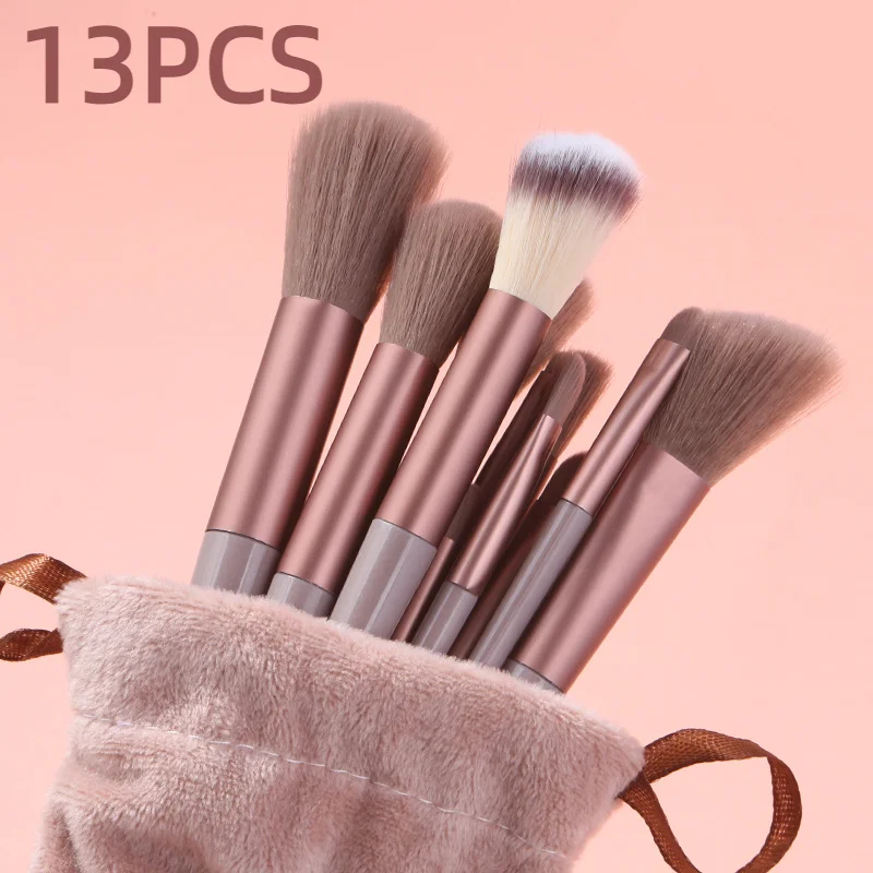 5 farben 13PCS Make-Up Pinsel Kit Lidschatten Erröten Blending Frauen Kosmetische Weichen Pinsel Make-Up-Tools mit Tasche tragbare Gadgets