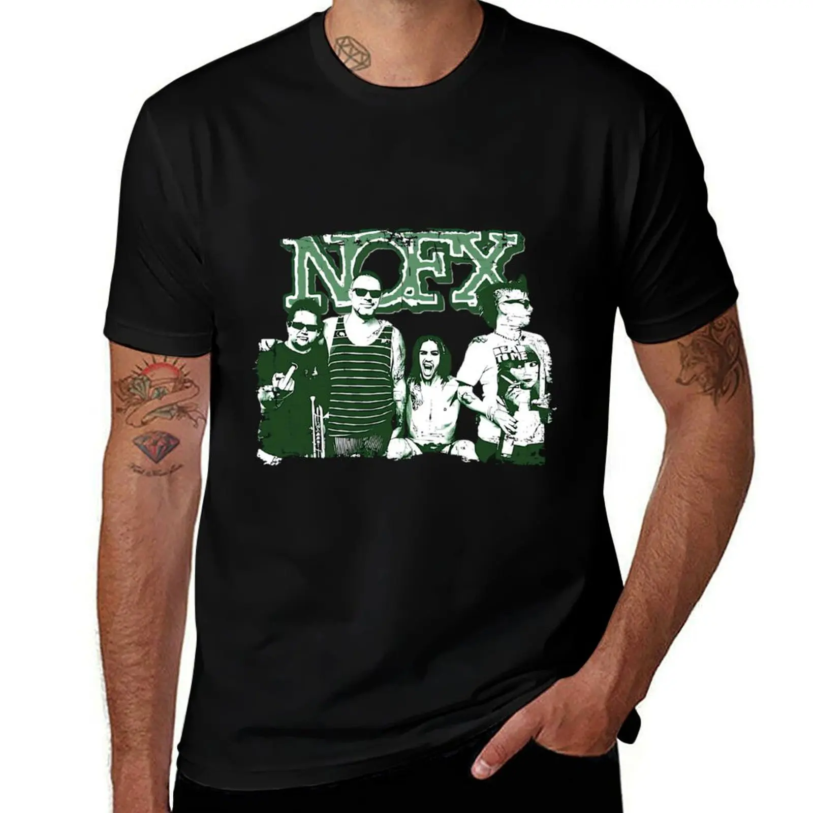 Vintage nofx 80s style T-Shirt summer top Funny t-shirt compression shirt men