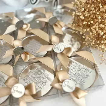 Personalizované svatební dárky, magnety Ayatul Kursi v krabičce, muslimské dárky k narození miminka, dárky k ramadánu, islámské dárky, dárek k uvítacímu daru pro miminko 12 nejlepší prodej magnetické svatební dárky - №8