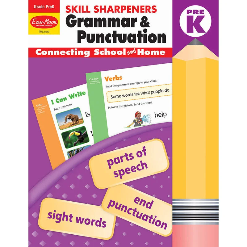 

Skill Sharpeners Grammar And Punctuation Grade PreK EvanMoor EvanMoor 9781629388670 Book