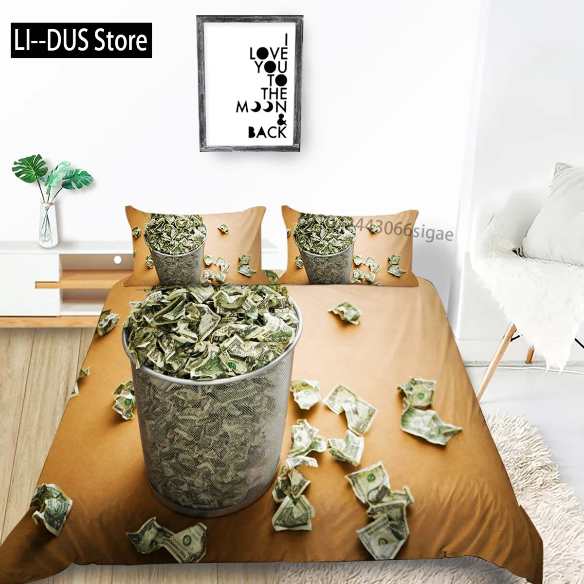 

Money Duvet Cover Microfiber Dollar Bills Of United States Federal Reserve With The Portrait Of Ben Franklin Queen Bedding Set