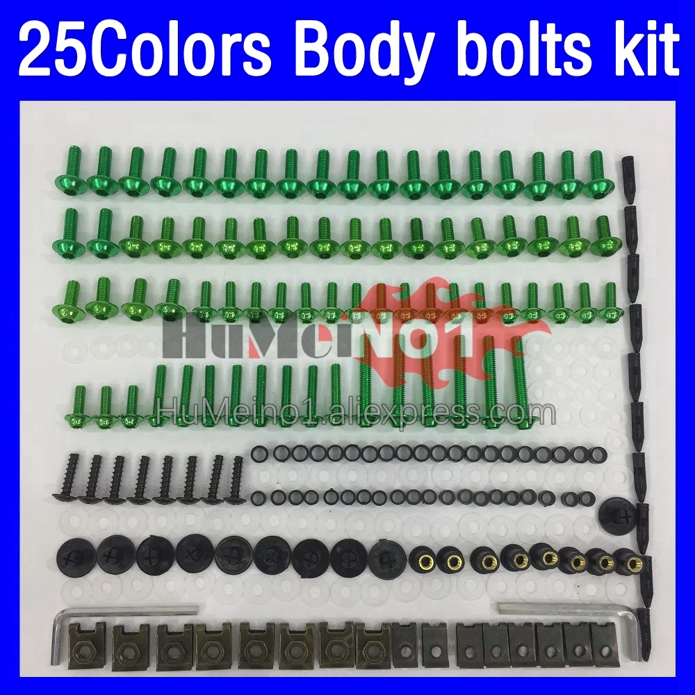 268ps Fairing bolts full screw kit For SUZUKI KATANA GSX750F GSXF750 03 04 05 06 07 2003 04 2005 2006 2007 Body bolt screws Nuts