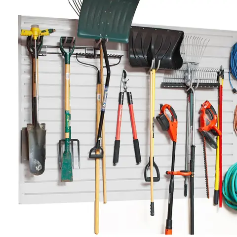 Slatwall Panels 4FtX1FtPVC Panels Garage Slatwall Garage Wall Storage System,Heavy Duty Slat Wall Paneling,Garage Wall Organizer