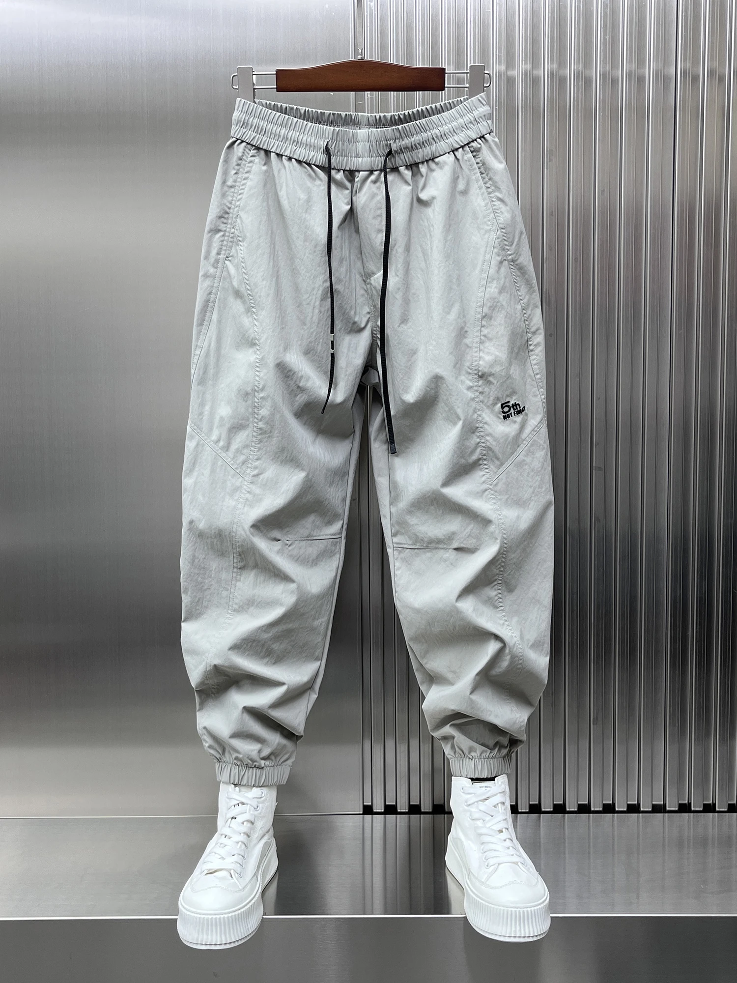 

Модные удобные свободные мужские летние 2320, повседневные спортивные длинные брюки, рабочая одежда, дышащие легкие модные брендовые брюки