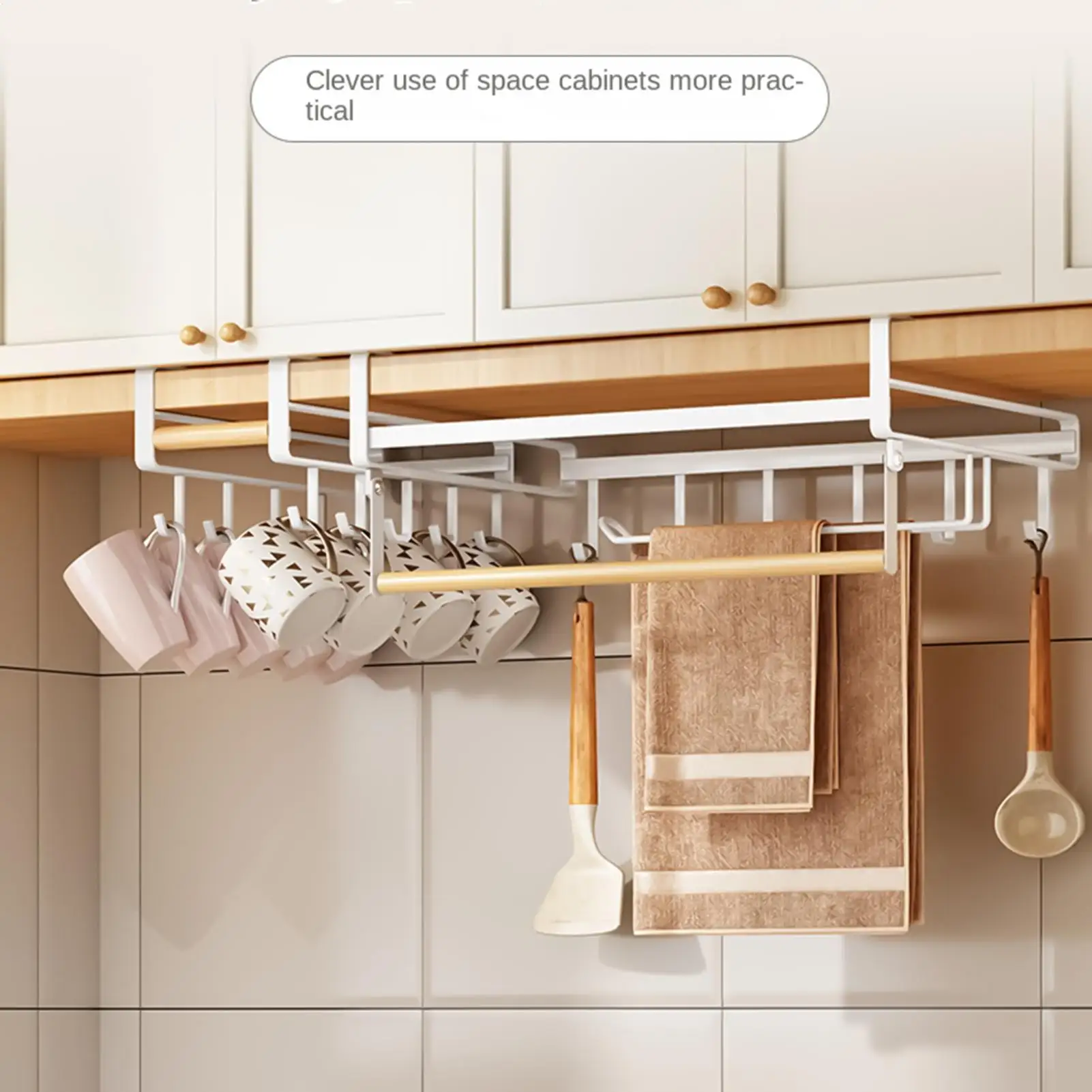 Under Cabinet Storage Space Saving Heavy Duty Metal Cutting Board Organizer Kitchen Storage For Pot Lid Kitchen Utensils Spatula