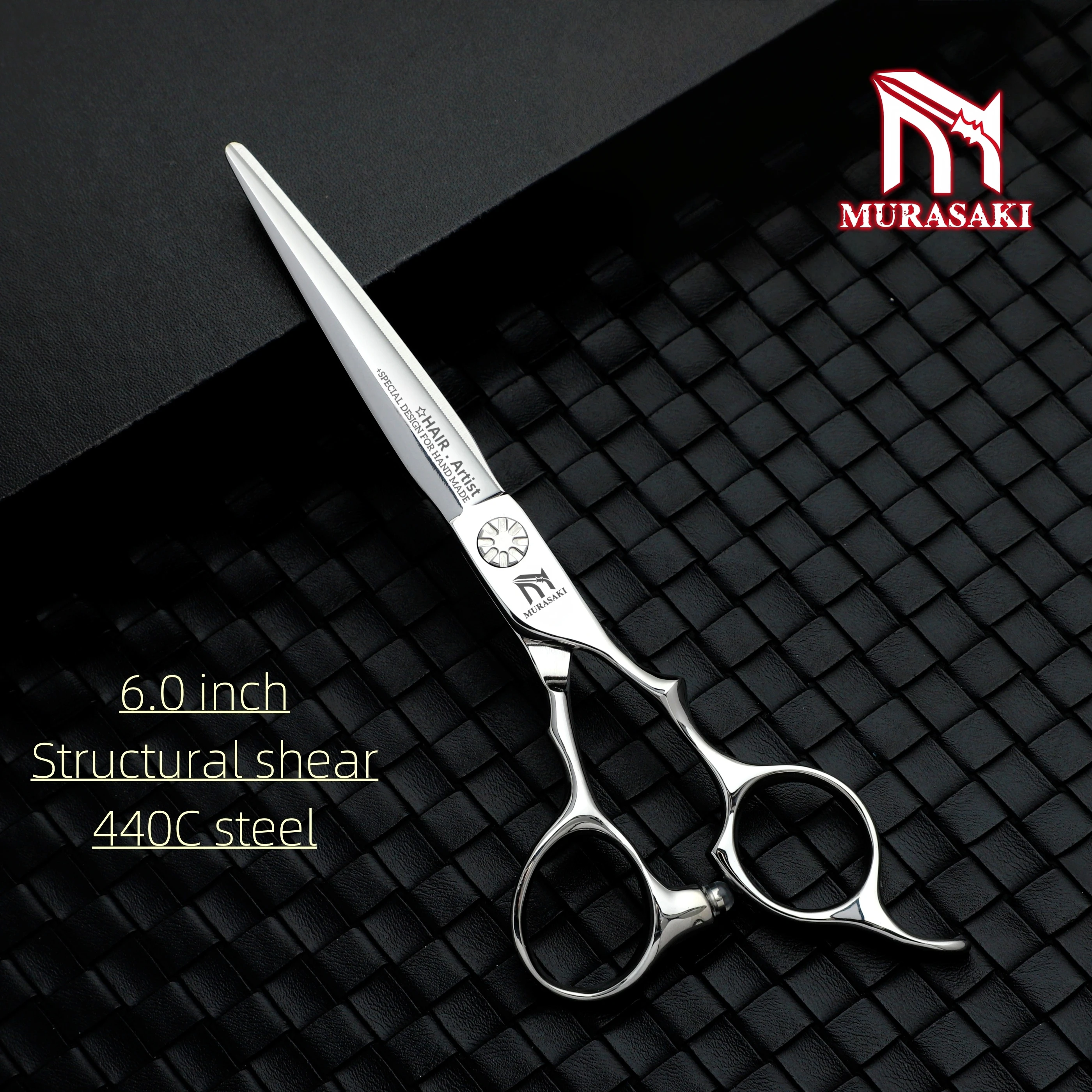 Professional barber scissors，Japanes 440C Steel hairdressing Scissors，6.0-6.5-6.8 inch Hair Cutting Tools，Barbershop Accessories