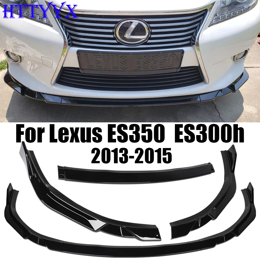 

For Lexus ES300H ES350 2013 2014 2015 Series Base Gloss Black Car Front Bumper Splitter Lip Diffuser Body Kit Spoiler Guard