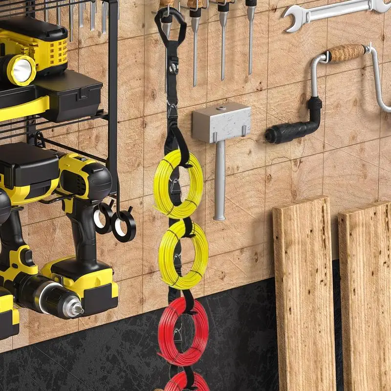 

Extension Cord Organizer Garage Extension Cord Holder Organizer 2x Cable Straps Wrap Heavy Duty Tool Hangers For Rope String