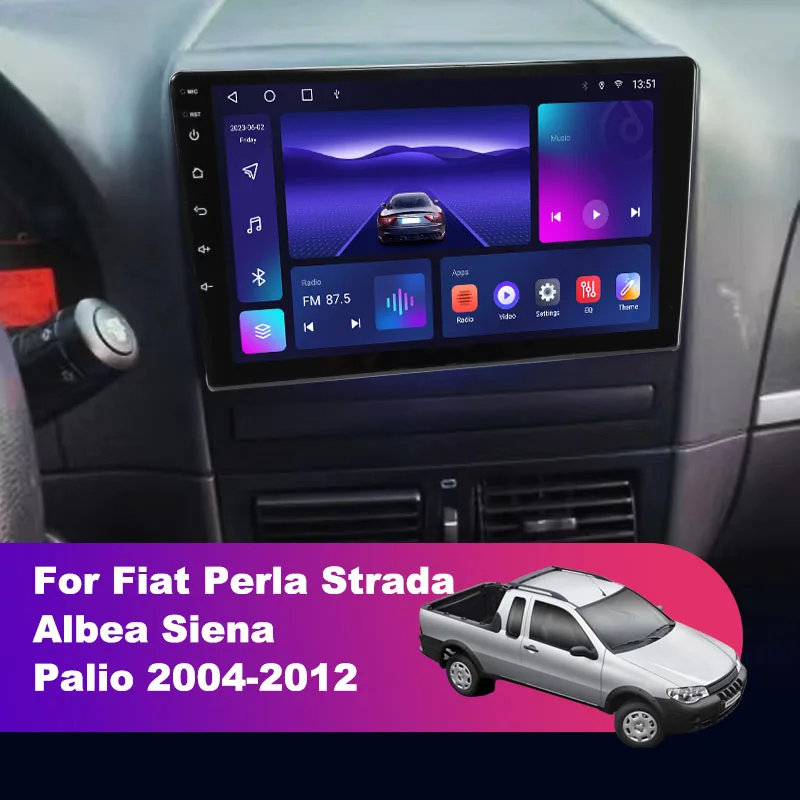 

Android 12 Car Radio For Fiat Perla Strada Albea Siena Palio 2004-2012 Multimedia Video Player Navigation GPS Carplay Head Unit