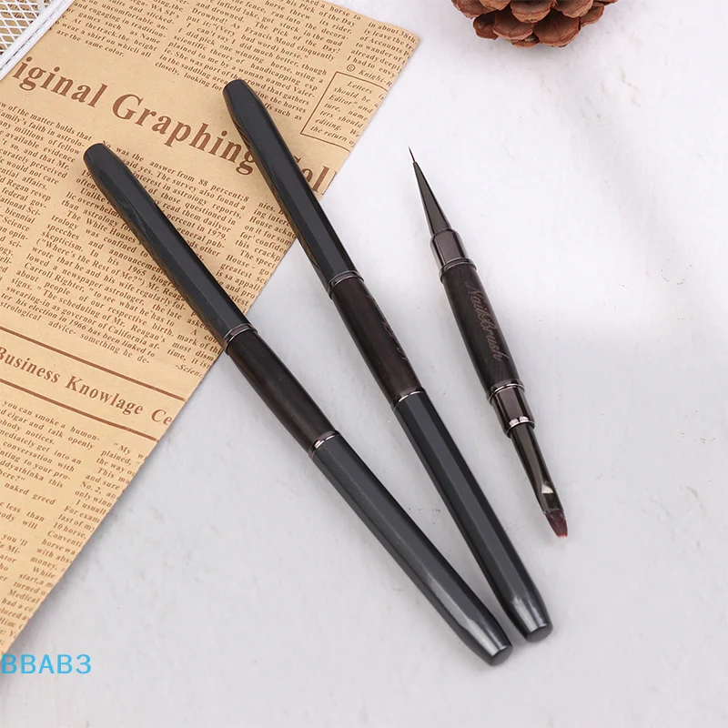 【B】 Penna per unghie a doppia estremità Pennello per colla Penna per fototerapia Pennello per rivestimento in gel UV Penna per disegno per nail art a doppia estremità Pennelli per manicure Strumento
