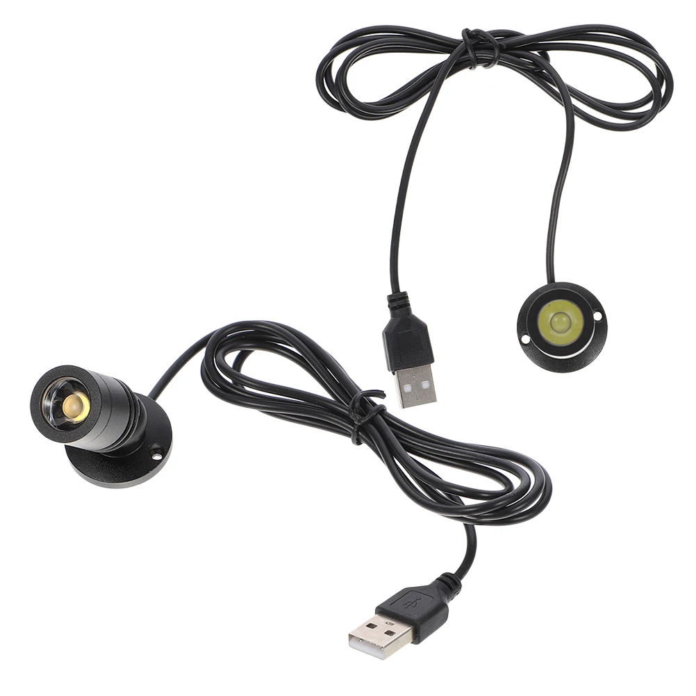 

2Pcs Counter Small Spotlight High Brightness LED USB Mini Spotlights for Displays Adjustable Jewelry Light Small LED Lights