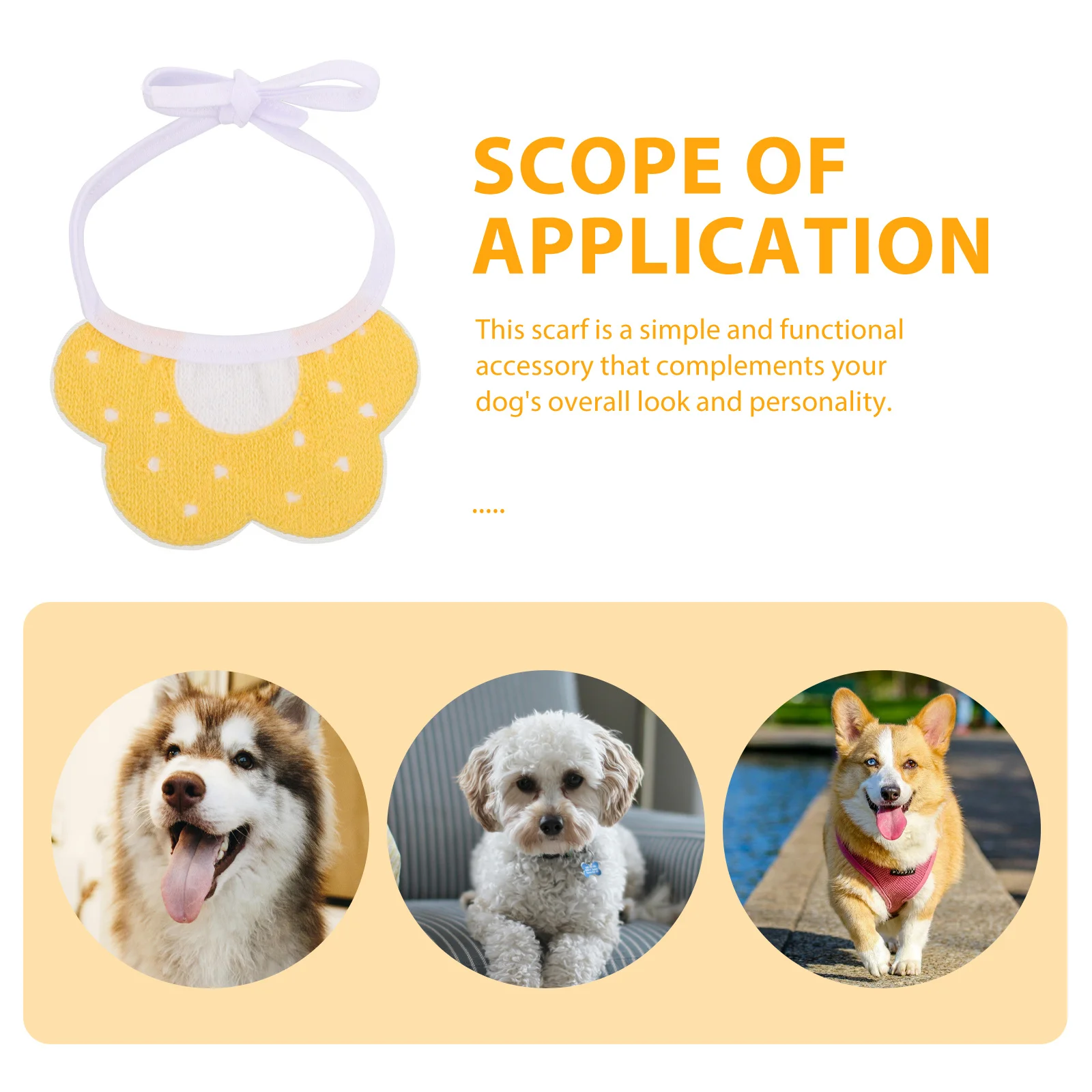 

2pcs Pet Bee Bibs Knitted Dog Scarf For Small Dogs Cute Puppy Accessories Outdoor Decorative Pet Scarf Neckkerchief