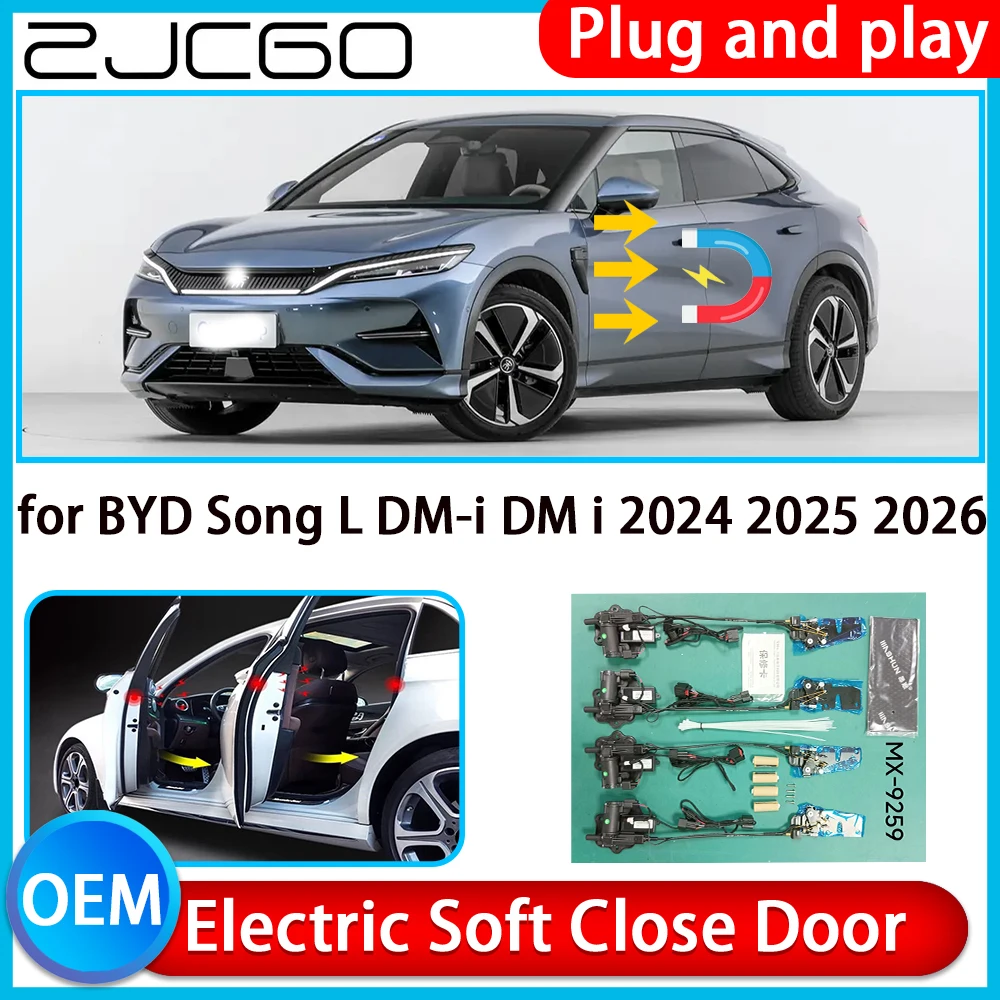 

for BYD Song L DM-i DM i 2024 2025 2026 Auto Pull Car Soft Close Kit Door Power Latch Electric Door Catch Soft Closing Assist
