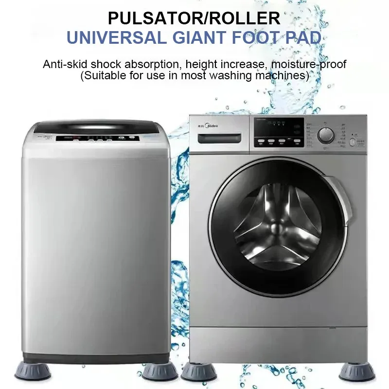4/12/24/32Pcs Anti Vibration Feet Pads Rubber Mat Slipstop Silent Universal Washing Machine Refrigerator Support Dampers Stand